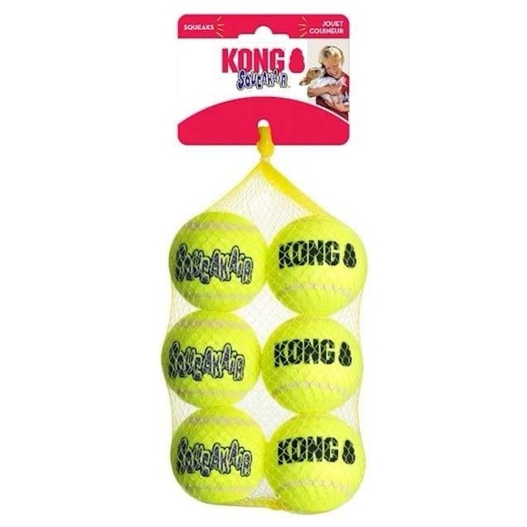 Kong Other - Kong Squeakair Tennis Balls - Medium - 6 Pack - New in Package